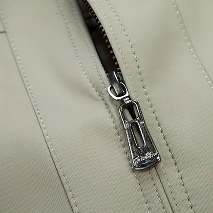 Men’s Slim Fit Zipper Windbreaker Jacket with Collar