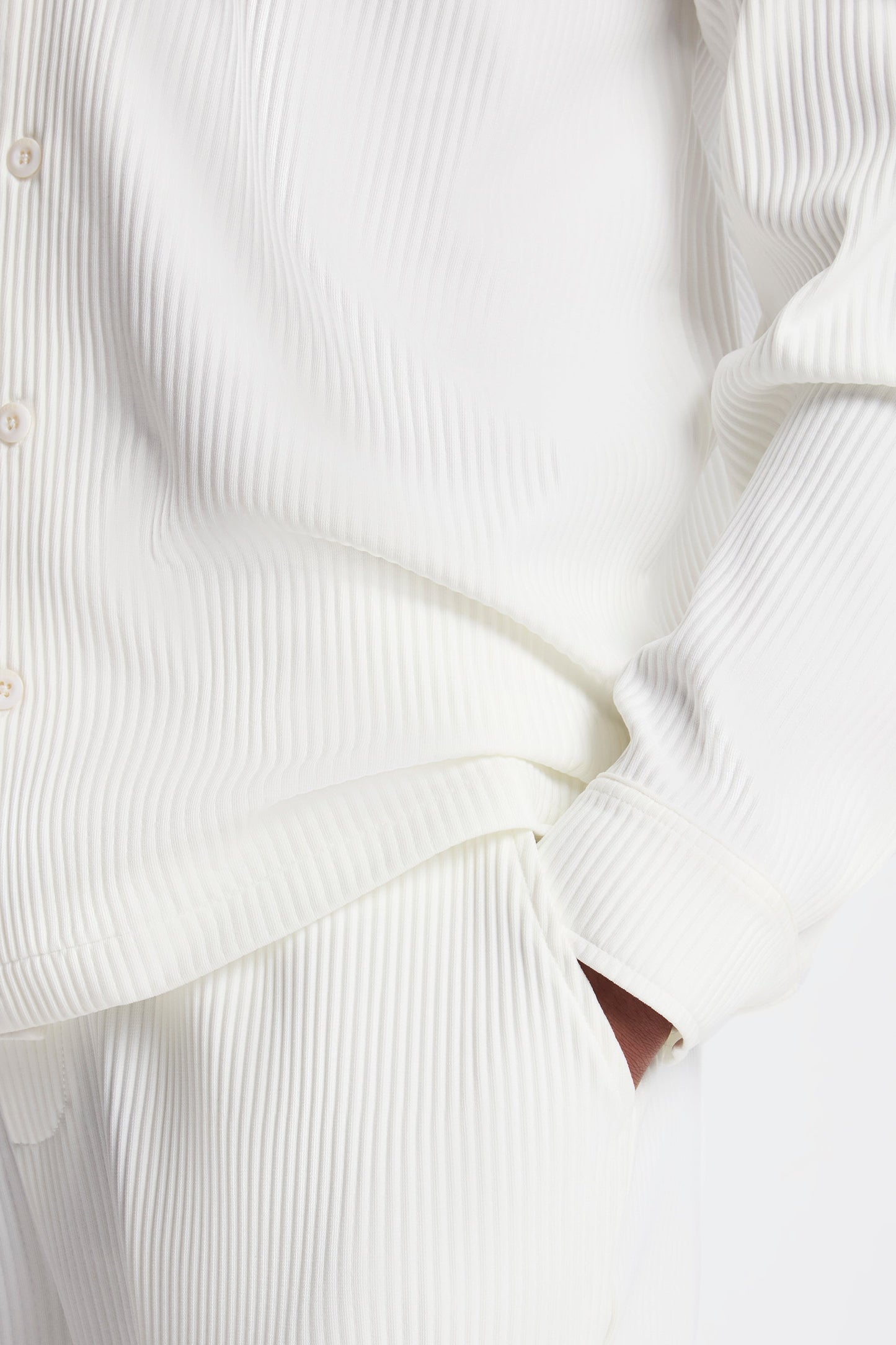 Pleated Long Sleeve Shirt