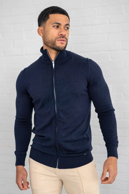 THE SANTONI FULL ZIP SWEATER