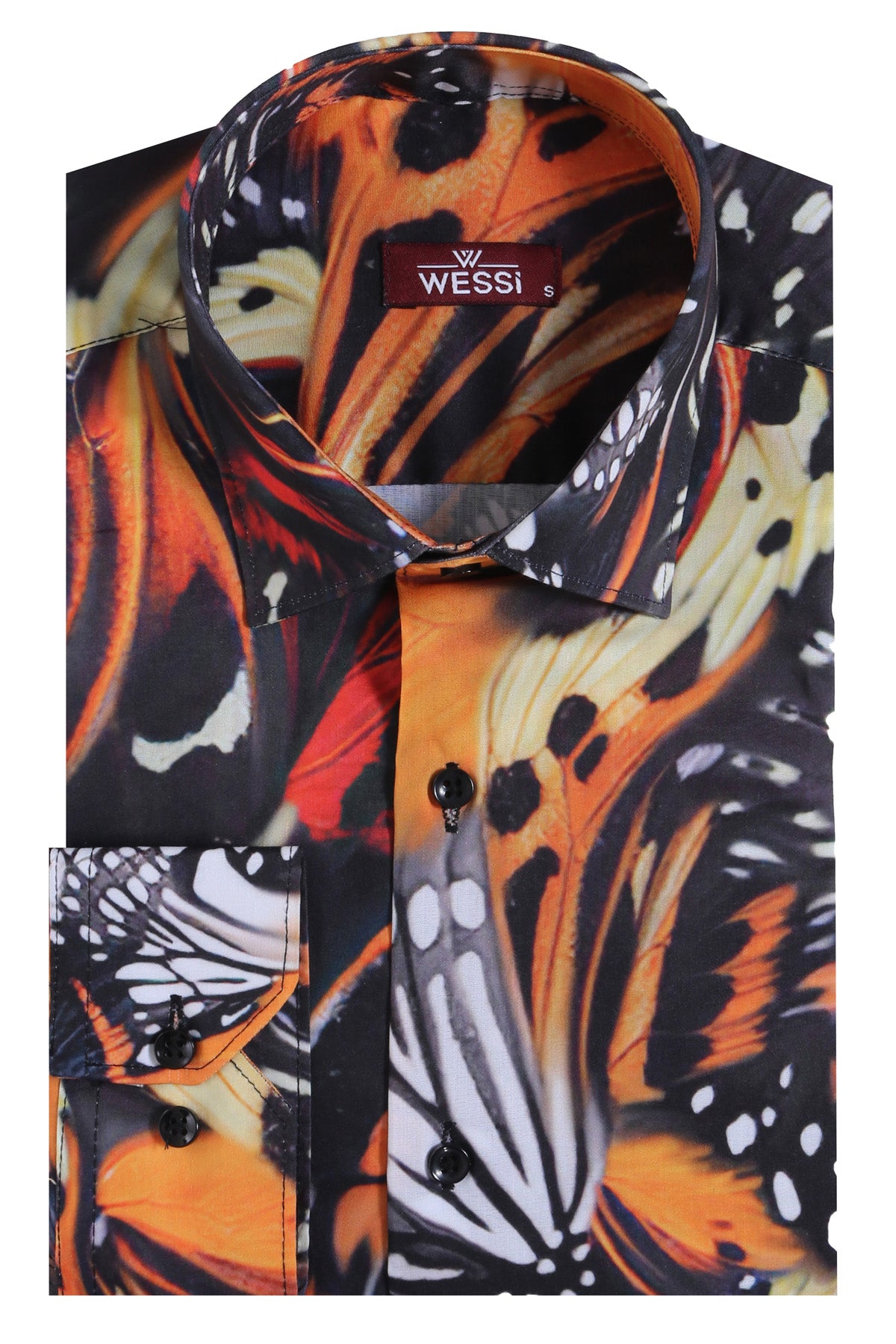 Animal Patterned Long Sleeves Multicolor Men's Shirt -