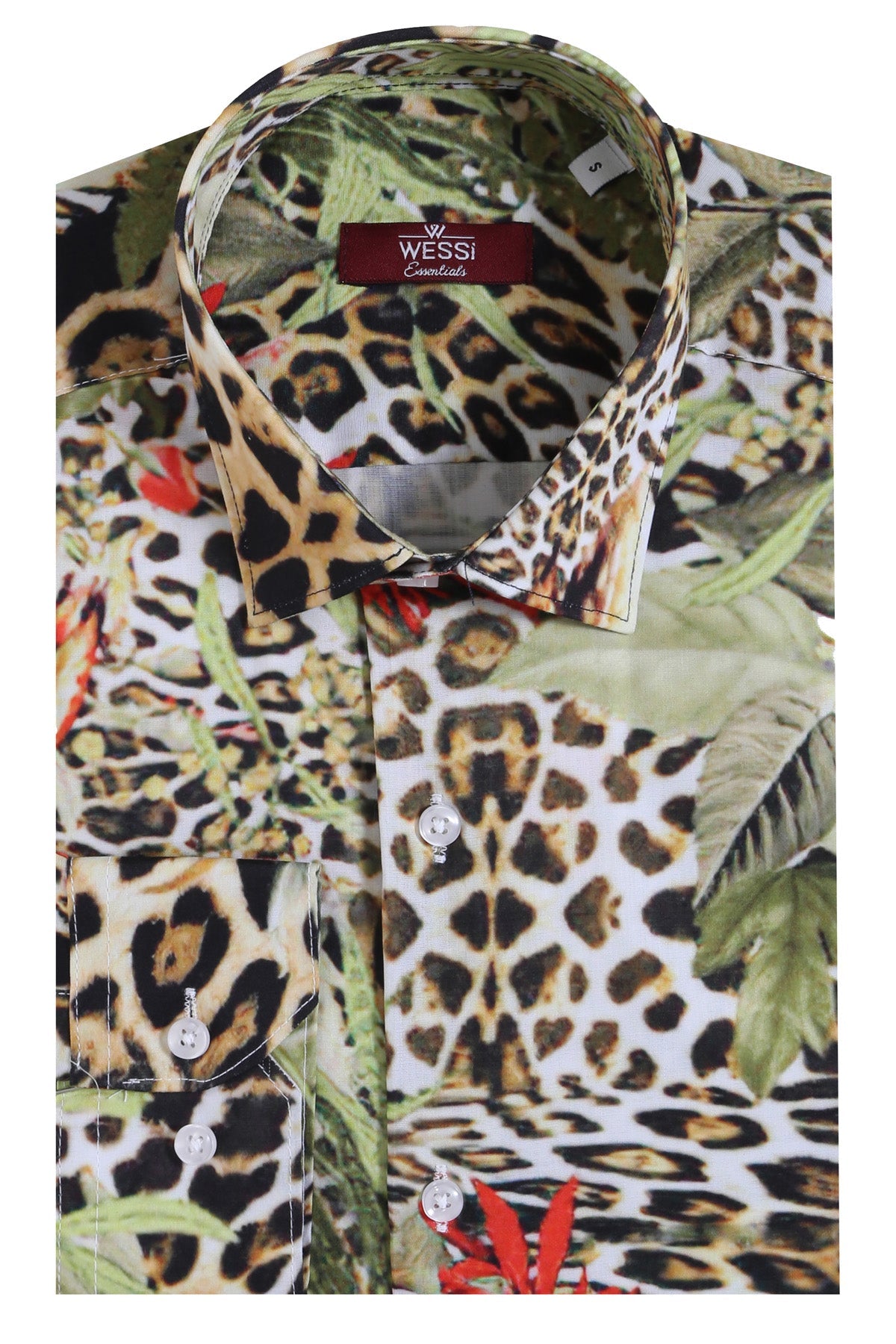 KOALA SYDNEY  Tiger Patterned Slim Fit Long Sleeves Multicolor Men Shirt -