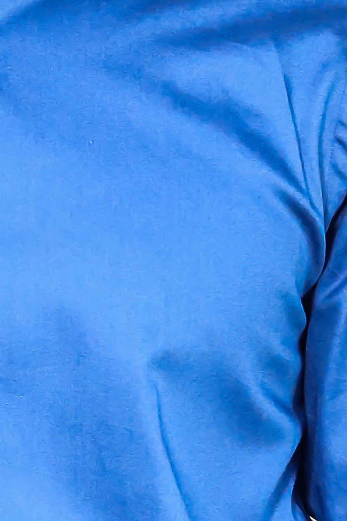 Cotton Satin Slim Fit Blue Men Shirt