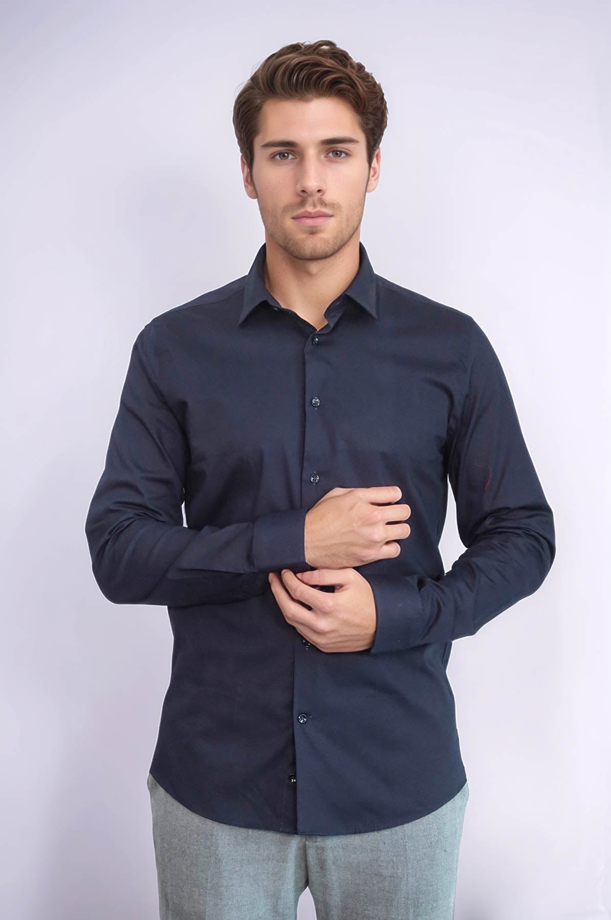 Navy Blue Men's Shirt |