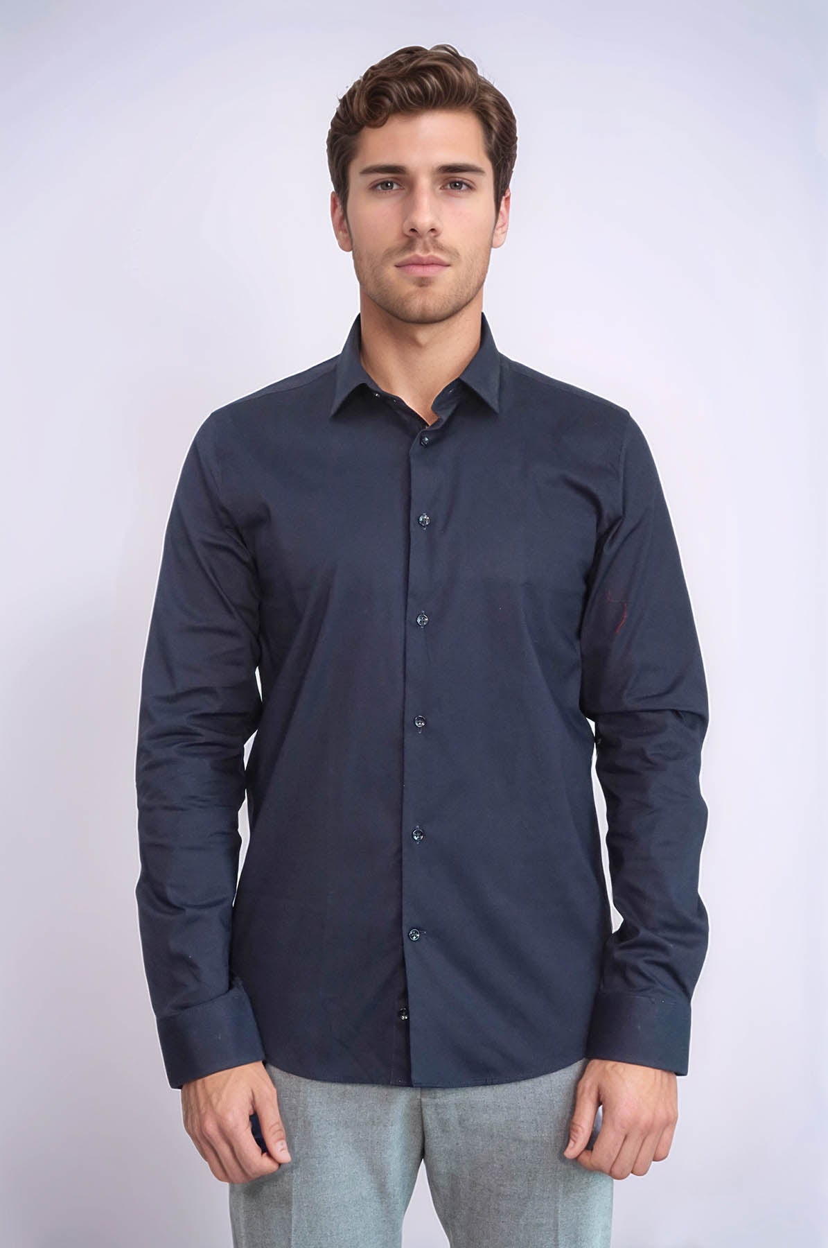 Navy Blue Men's Shirt |