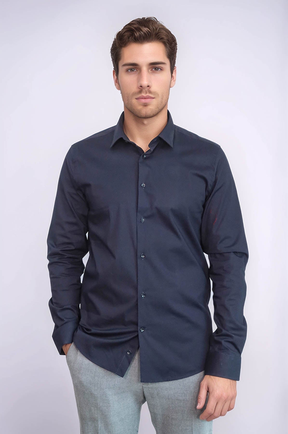Navy Blue Men's Shirt |