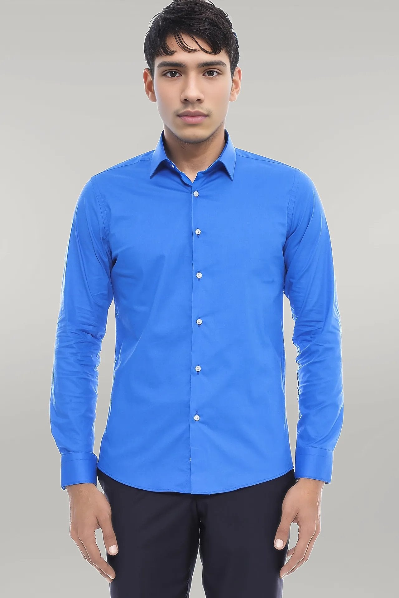 Blue Slim Fit Men's Shirt |
