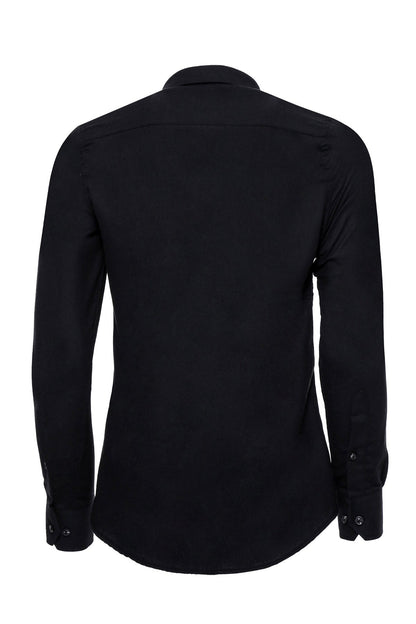 KOALA SYDNEY  Plain Slim Fit Black Men Lumberjack Shirt -