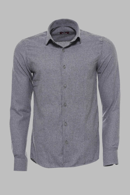 KOALA SYDNEY  Plain Slim Fit Grey Men Lumberjack Men Shirt -