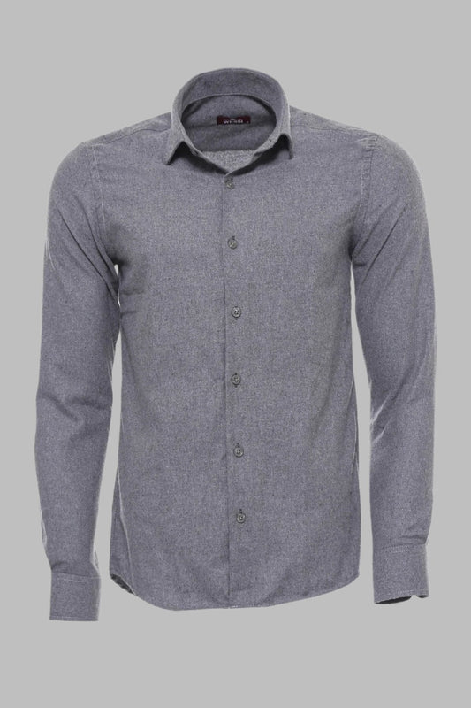 KOALA SYDNEY  Plain Slim Fit Grey Men Lumberjack Men Shirt -