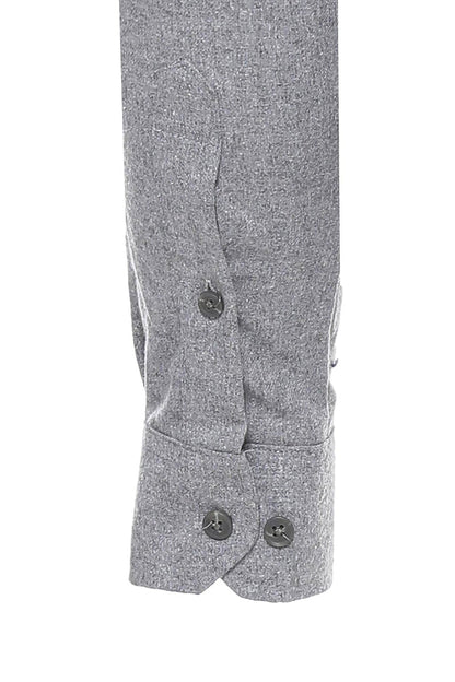 KOALA SYDNEY  Slim Fit Plain Light Grey Men Lumberjack Shirt -