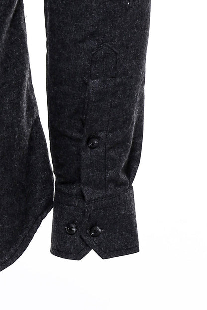 KOALA SYDNEY  Slim Fit Plain Dark Grey Men Lumberjack Shirt -