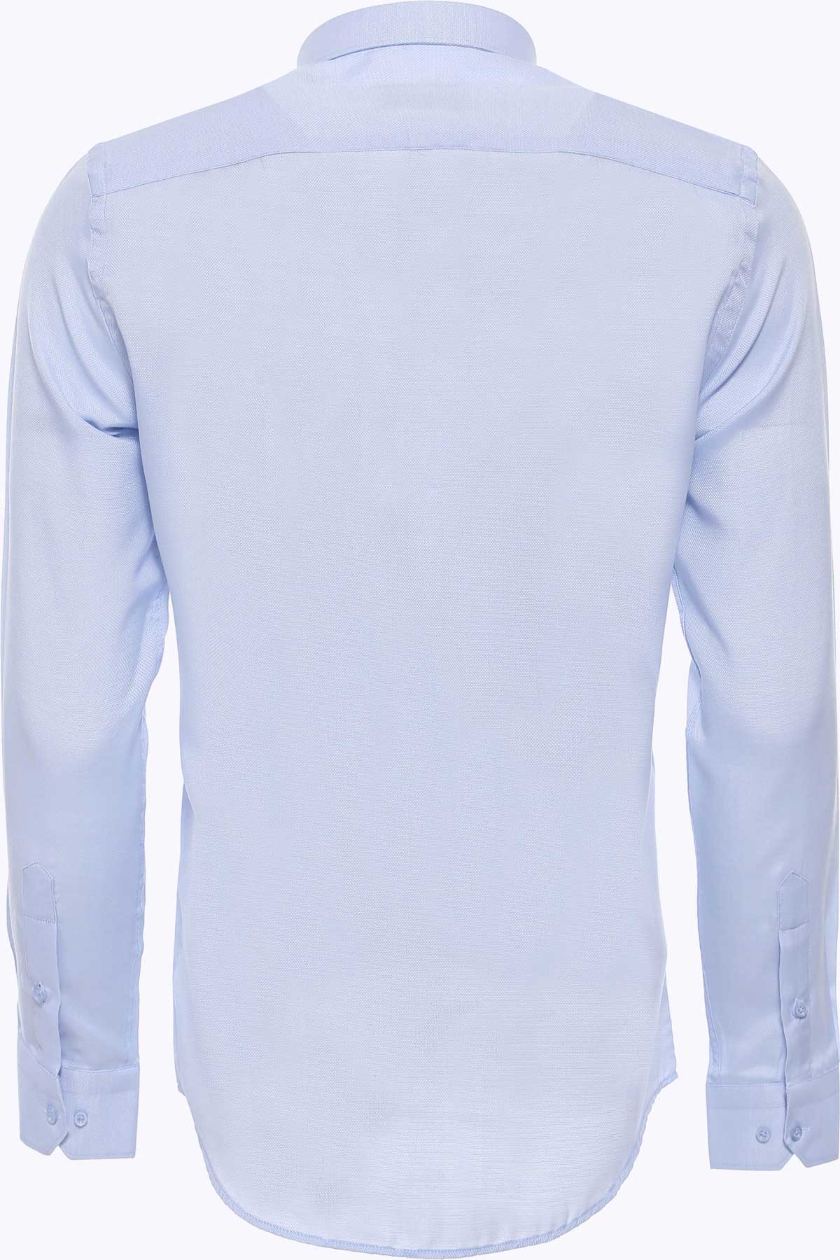 KOALA SYDNEY  Light Blue Patterned Long Sleeve Shirt -