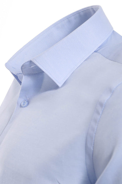 KOALA SYDNEY  Light Blue Patterned Long Sleeve Shirt -
