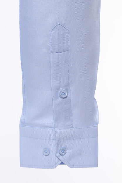 KOALA SYDNEY  Light Blue Patterned Long Sleeve Shirt -