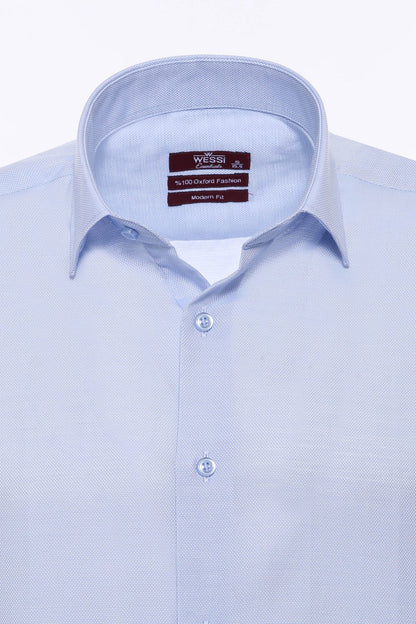 KOALA SYDNEY  Light Blue Patterned Long Sleeve Shirt -