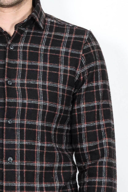 Plaid Black Men Lumberjack Shirt