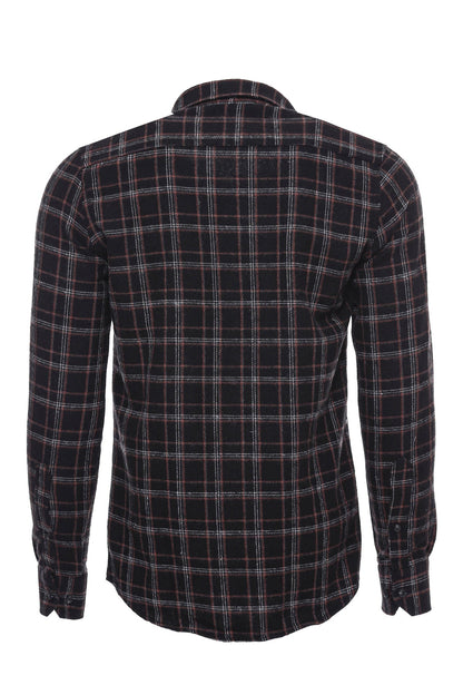 Plaid Black Men Lumberjack Shirt -