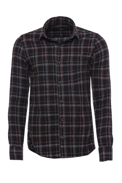 Plaid Black Men Lumberjack Shirt -