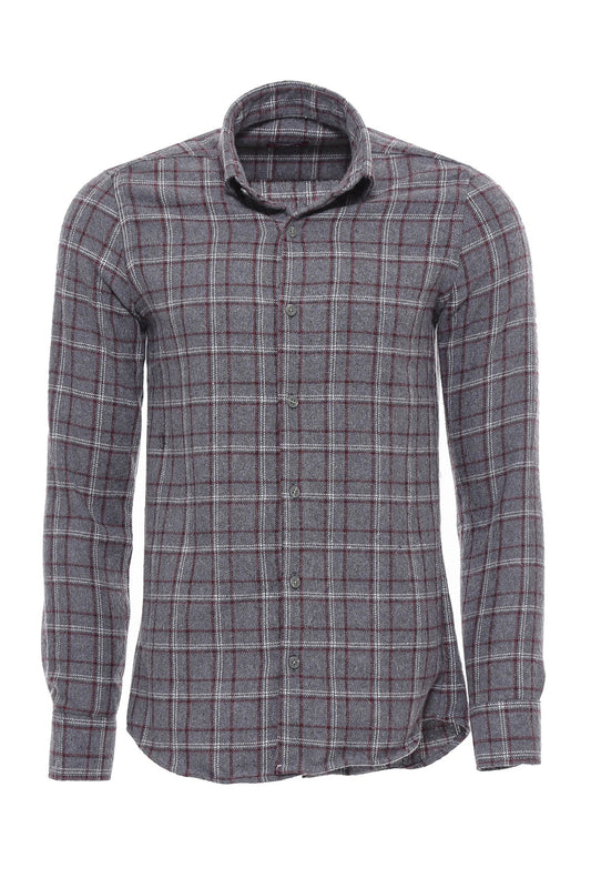 Checked Grey Men Lumberjack Shirt -