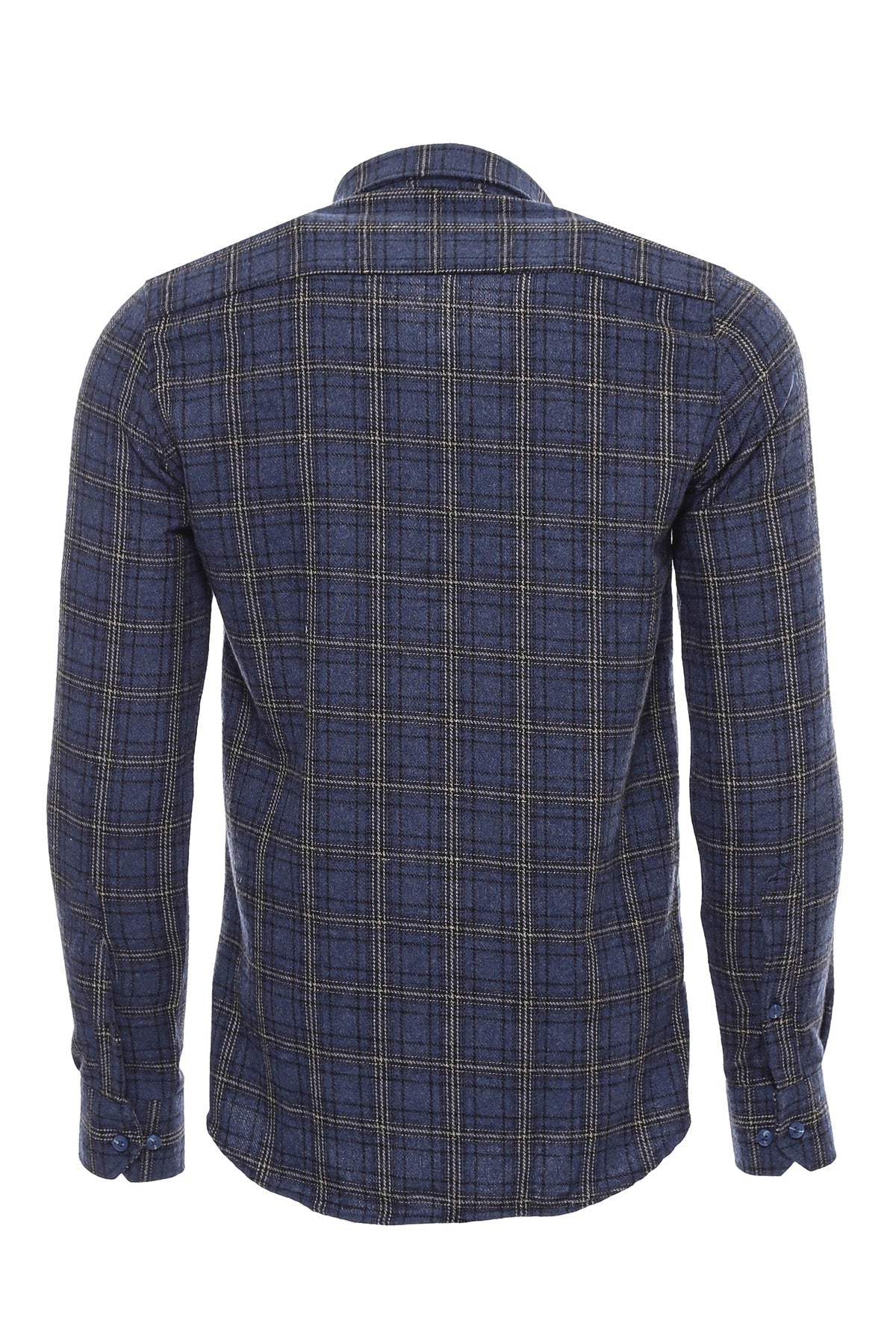 KOALA SYDNEY  Plaid Navy Blue Men Lumberjack Shirt -