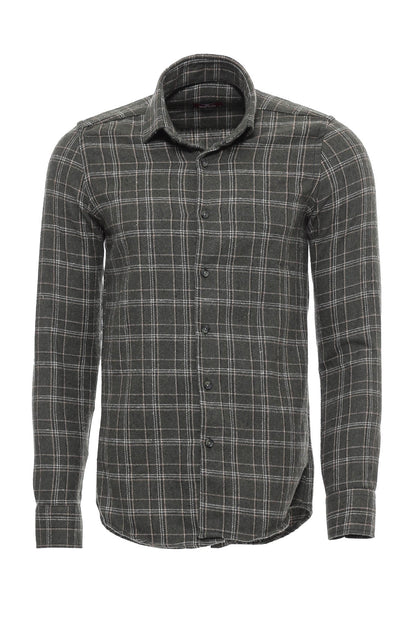 Plaid Green Men Lumberjack Shirt -