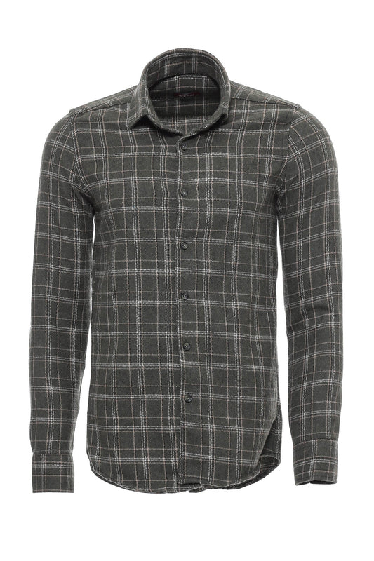 Plaid Green Men Lumberjack Shirt -