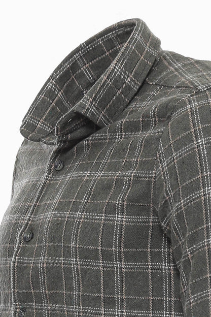 Plaid Green Men Lumberjack Shirt -