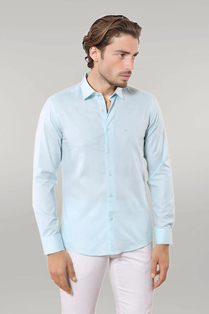 KOALA SYDNEY  Oxford Patterned Green Shirt -