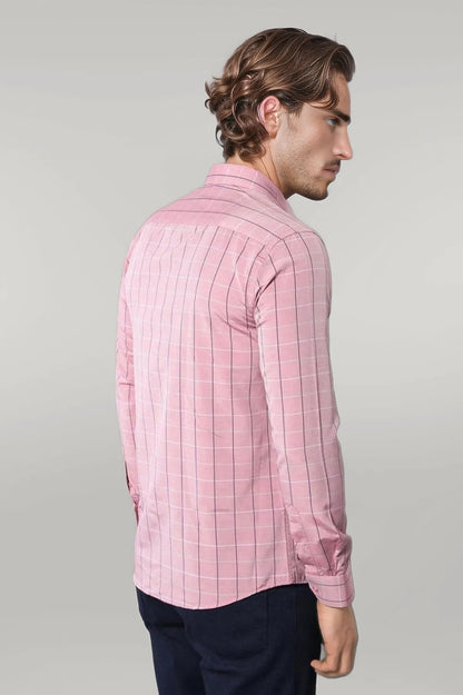 Pink Plaid Men's Shirt |