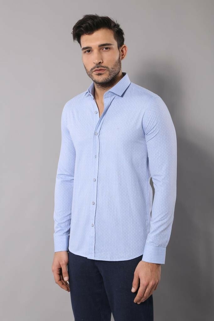 KOALA SYDNEY  Light Blue Cotton Shirt for Men |
