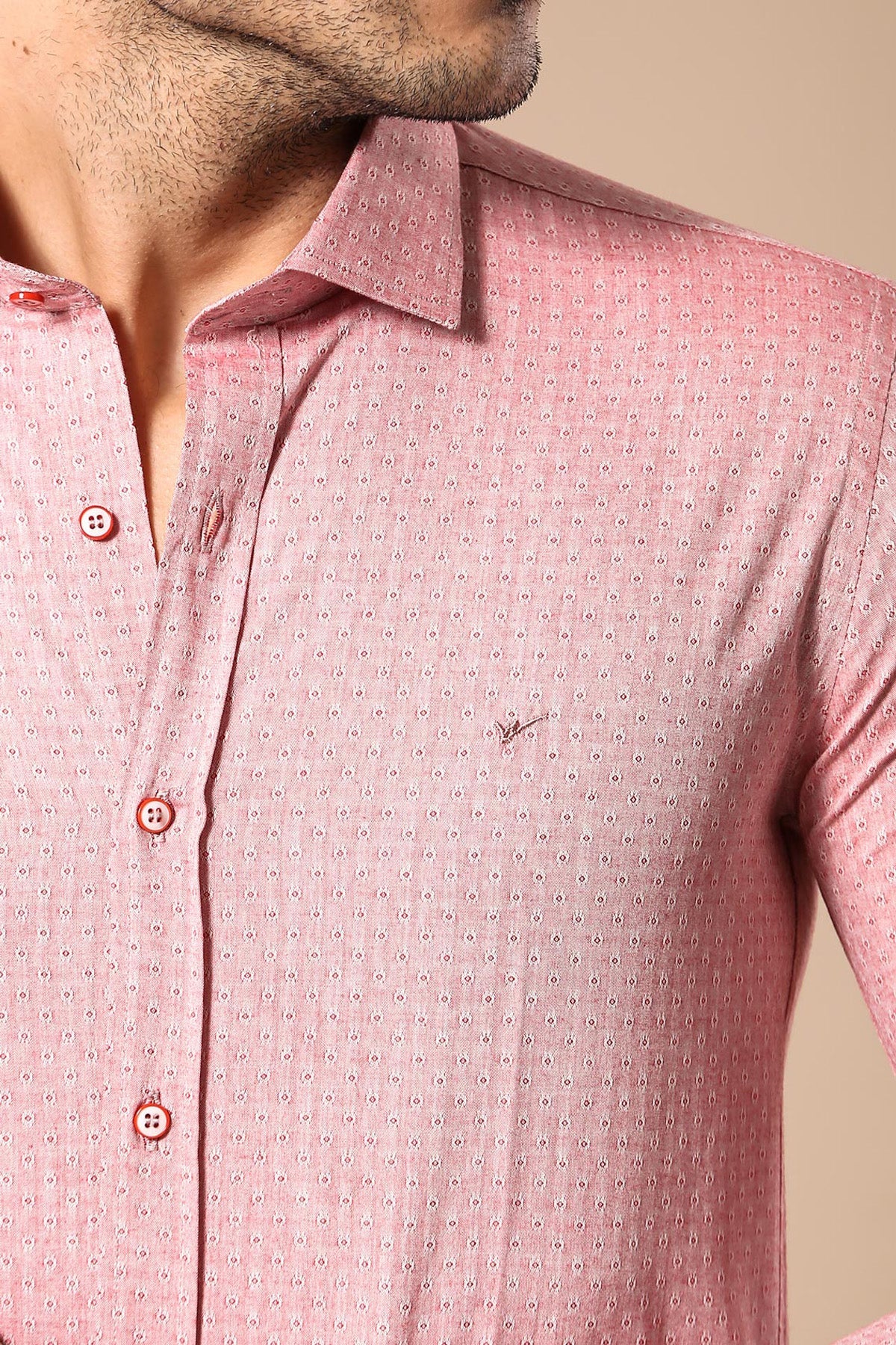 KOALA SYDNEY  Pink Cotton Shirt for Men |