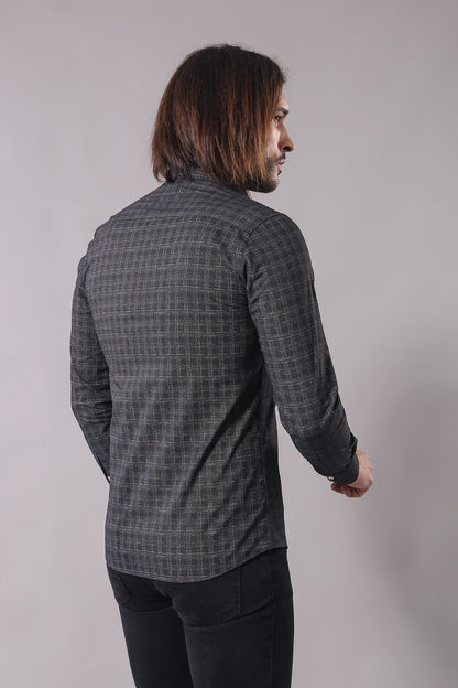 KOALA SYDNEY Plaid Patterned Black Shirt