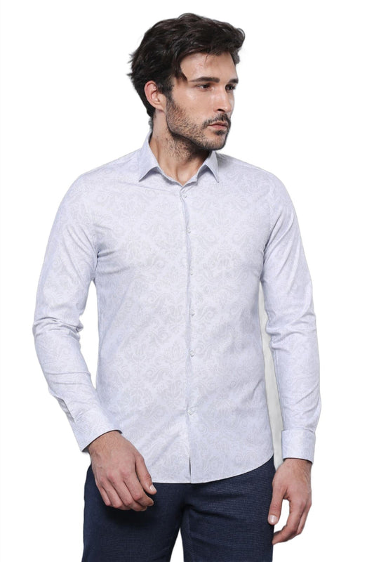 KOALA SYDNEY  White Long Sleeve Patterned Shirt | -