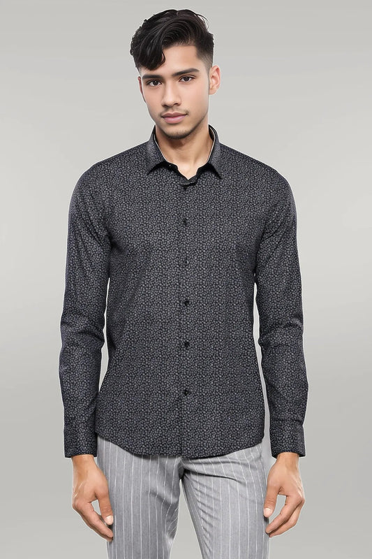 KOALA SYDNEY  Patterned Black Long Sleeve Shirt |