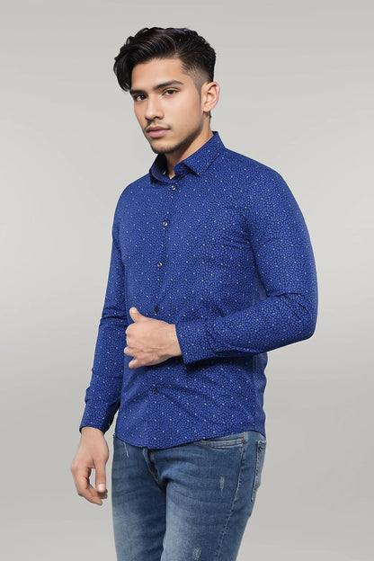 KOALA SYDNEY  Patterned Blue Long Sleeve Shirt |