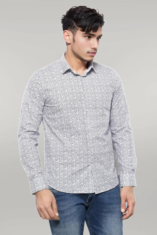 Slim Fit Patterned Shirt
