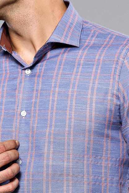 KOALA SYDNEY  Casual Plaid Blue Shirt |