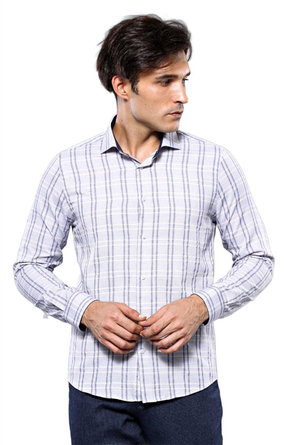 KOALA SYDNEY  Casual Plaid White Shirt | -