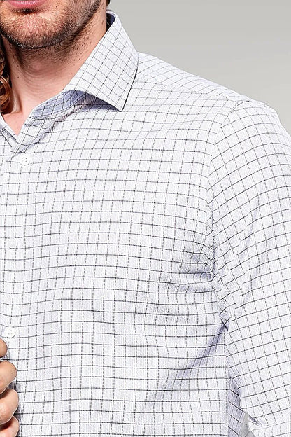 Plaid Blue Men's Shirt