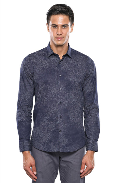 KOALA SYDNEY  Patterned Navy Blue Shirt | -