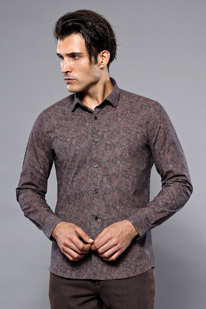 KOALA SYDNEY Brown Patterned Shirt