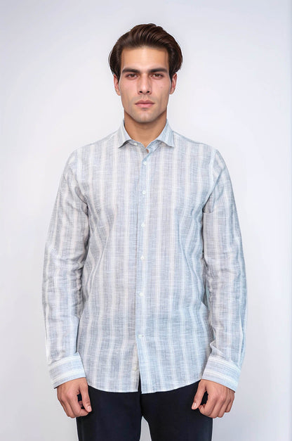 Striped Blue Men's Shirt