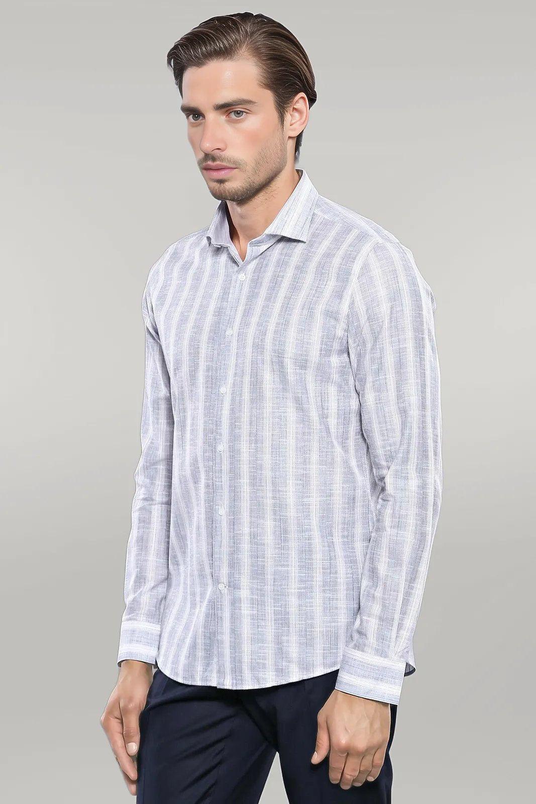 KOALA SYDNEY  Striped Blue Men's Shirt |