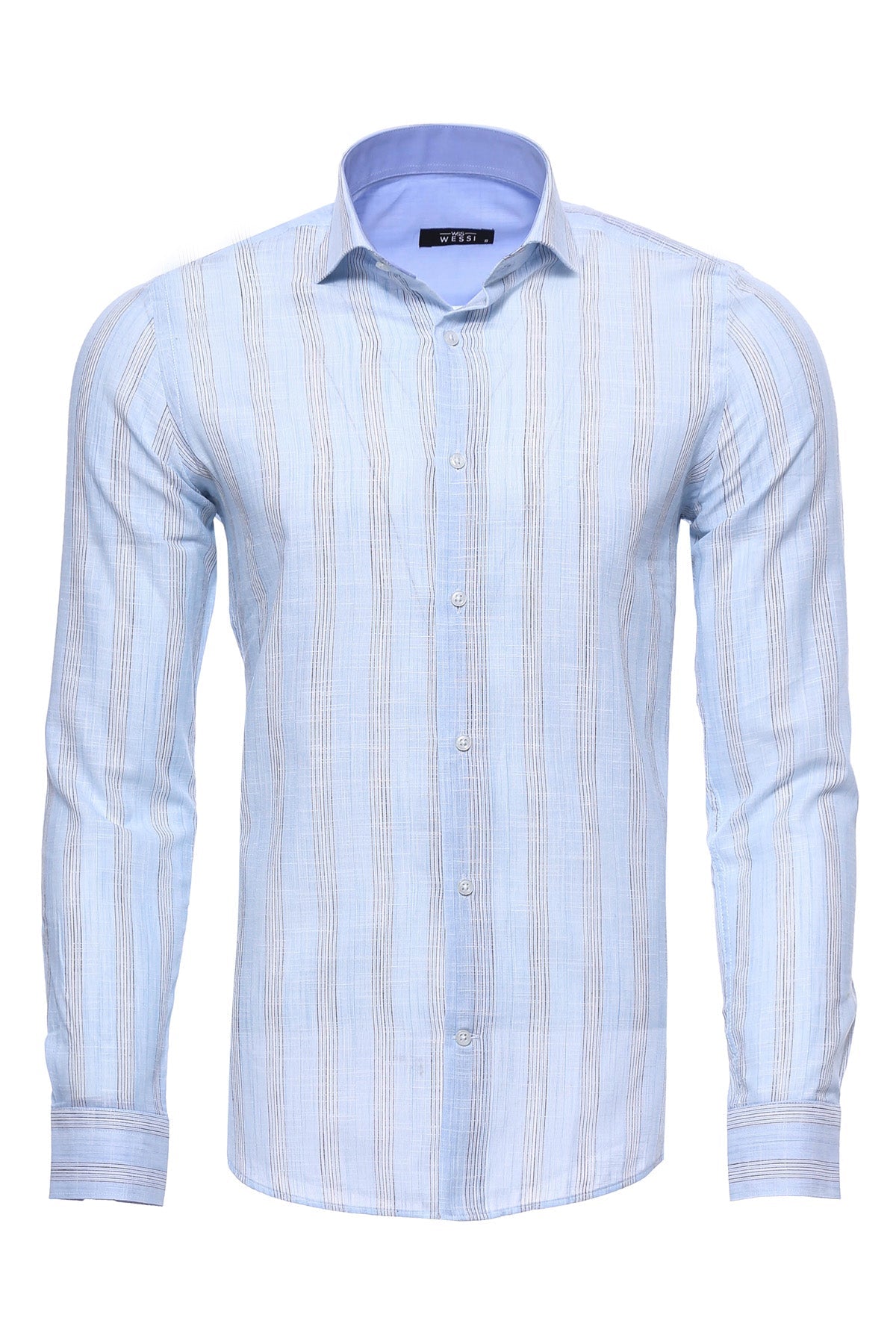 KOALA SYDNEY  Sky Blue Striped Men's Shirt |