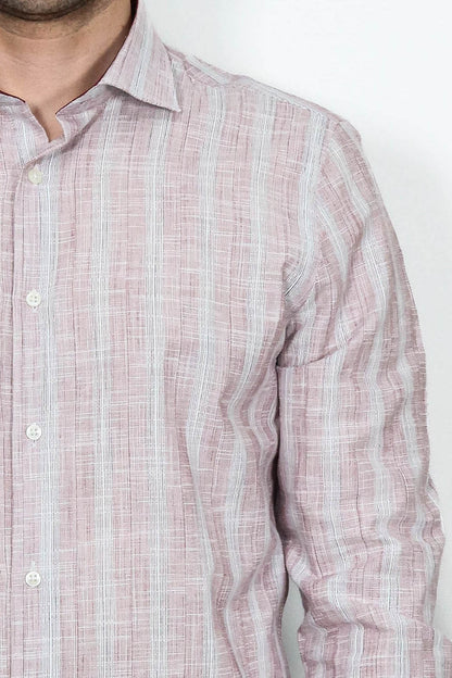 Light Red Checked Shirt