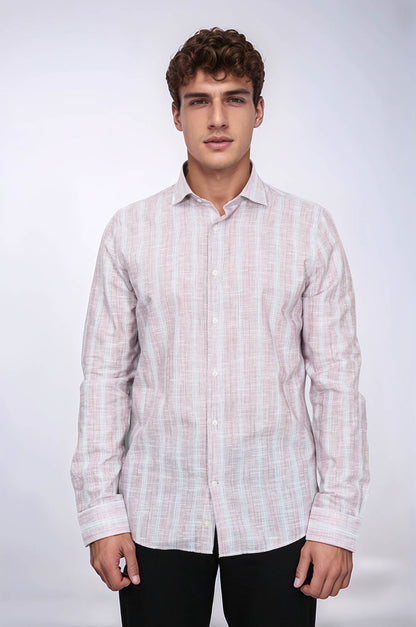 Light Red Checked Shirt