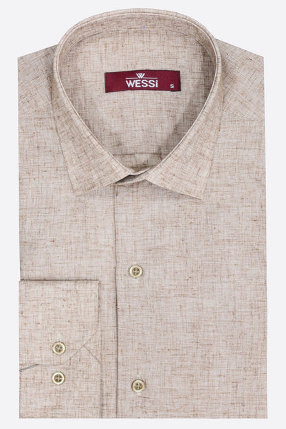 KOALA SYDNEY  Slim Fit Patterned Brown Men Shirt -