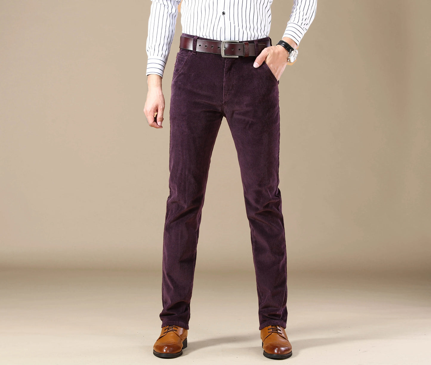 Autumn-Winter Men’s Straight Corduroy Jeans