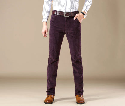 Autumn-Winter Men’s Straight Corduroy Jeans