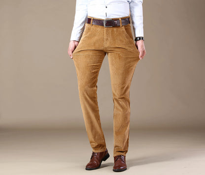 Autumn-Winter Men’s Straight Corduroy Jeans